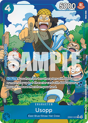 Usopp (EB02-022) (V.2) EB02 Alternate Art Near Mint Englisch