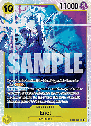 Enel (EB02-052) (V.1) EB02 Super Rare Light Played Englisch
