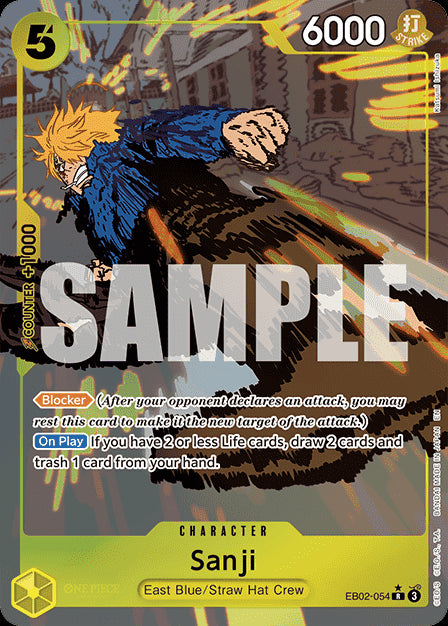 Sanji (EB02-054) (V.2) EB02 Alternate Art Near Mint Englisch