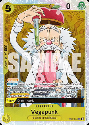 Vegapunk (EB02-056) (V.1) EB02 Super Rare Near Mint Englisch
