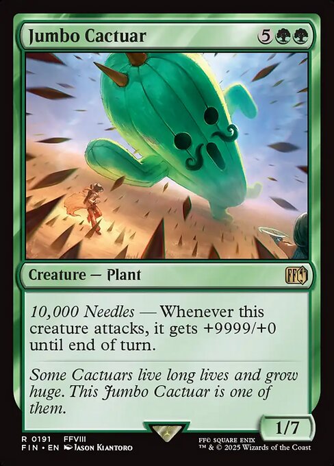 Jumbo Cactuar FIN-191 Rare Near Mint Englisch