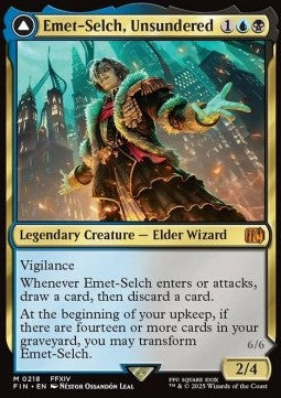 Emet-Selch, Unsundered // Hades, Sorcerer of Eld FIN-218 Mythic Near Mint Deutsch Foil