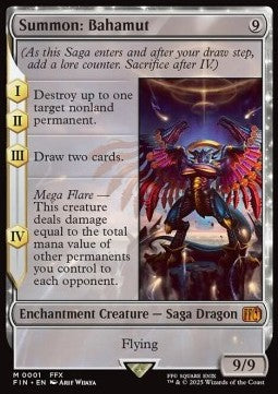 Summon: Bahamut FIN-1 Mythic Near Mint Englisch Foil