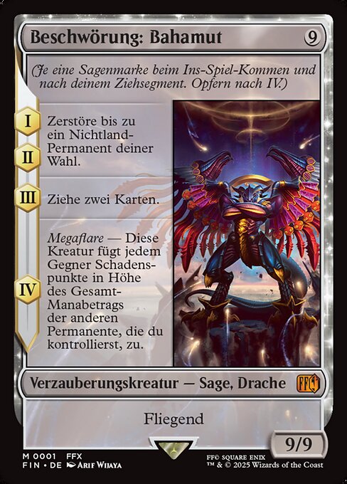 Beschwörung: Bahamut FIN-1 Mythic Excellent Deutsch