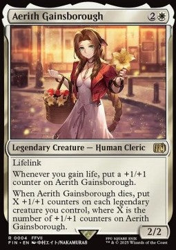 Aerith Gainsborough FIN-4 Rare Near Mint Deutsch
