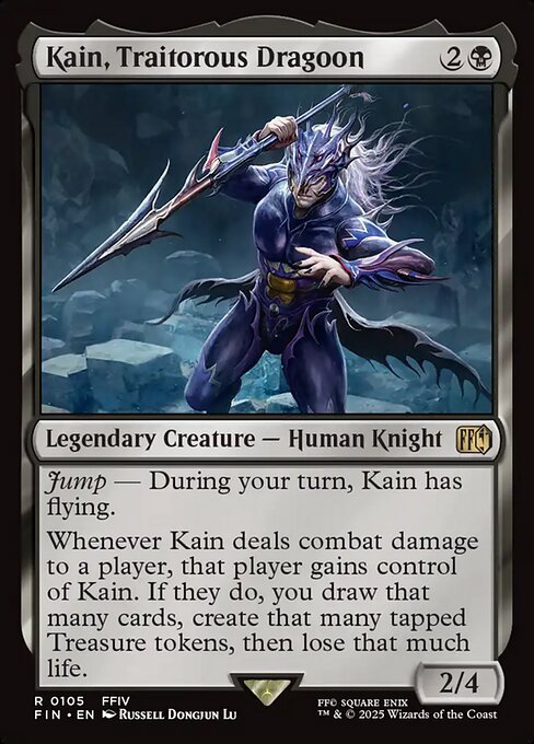 Kain, Traitorous Dragoon FIN-105 Rare Excellent Englisch