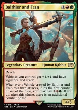 Balthier and Fran FIN-213 Rare Excellent Englisch