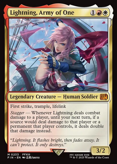 Lightning, Army of One FIN-233 Mythic Near Mint Englisch