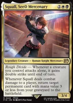 Squall, SeeD Mercenary FIN-243 Rare Near Mint Englisch Foil