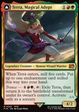 Terra, Magical Adept // Esper Terra FIN-245 Mythic Near Mint Deutsch Foil