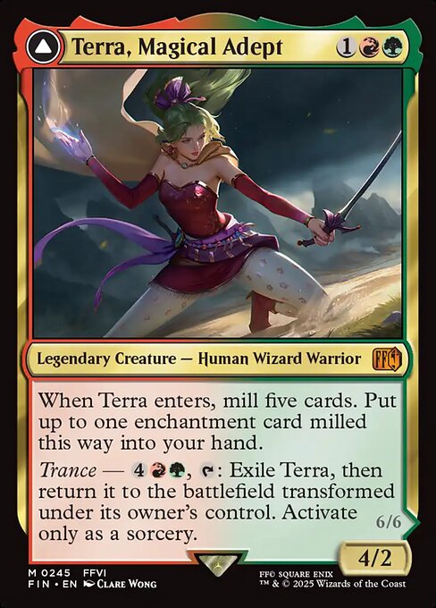 Terra, Magical Adept // Esper Terra FIN-245 Mythic Near Mint Englisch Foil