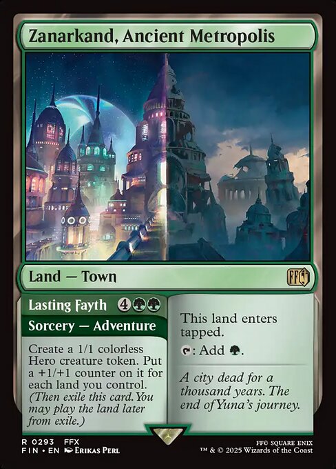 Zanarkand, Ancient Metropolis // Lasting Fayth FIN-293 Rare Near Mint Englisch Foil