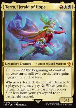 Terra, Herald of Hope FIC-4 Mythic Near Mint Deutsch Foil