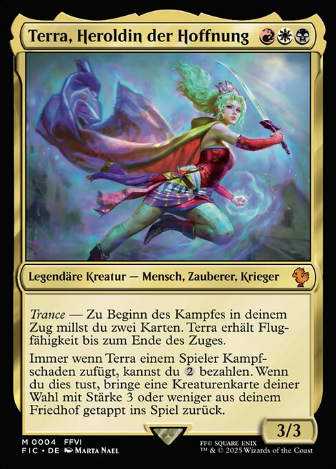 Terra, Herald of Hope FIC-4 Mythic Near Mint Deutsch Foil