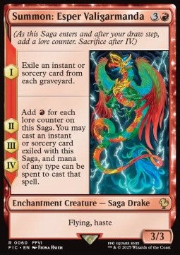 Summon: Esper Valigarmanda FIC-60 Rare Near Mint Deutsch
