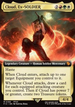 Cloud, Ex-SOLDIER XFIC-168 Mythic Near Mint Deutsch Foil