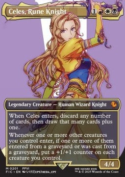 Celes, Rune Knight (V.2) XFIC-201 Mythic Near Mint Deutsch Foil