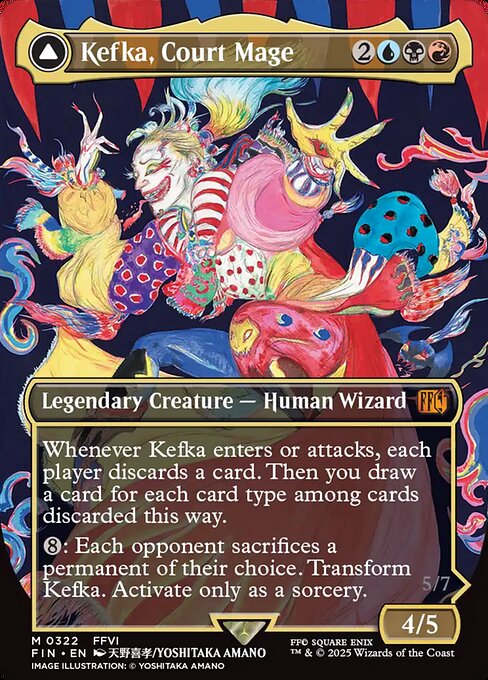 Kefka, Court Mage // Kefka, Ruler of Ruin XFIN-322 Mythic Near Mint Englisch Foil