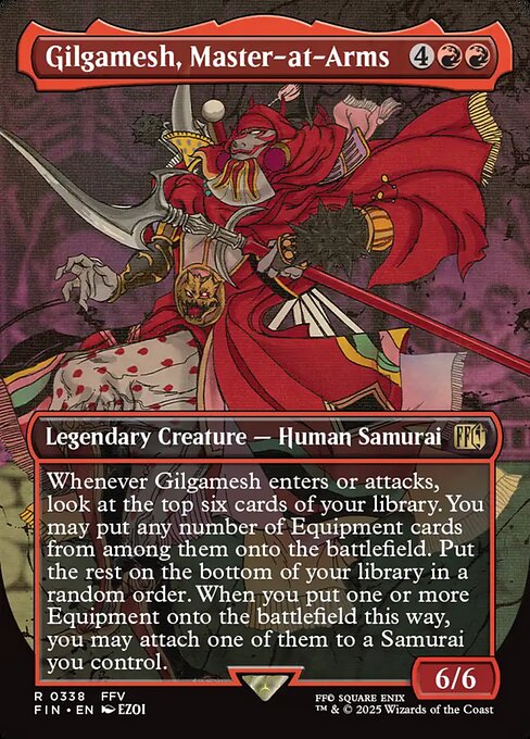 Gilgamesh, Master-at-Arms XFIN-338 Rare Near Mint Englisch Foil