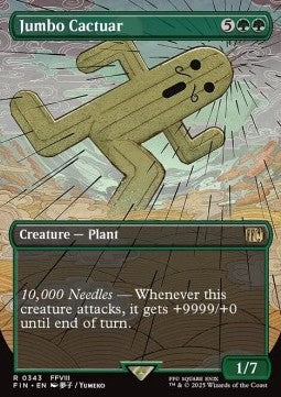 Jumbo Cactuar XFIN-343 Rare Near Mint Japanisch