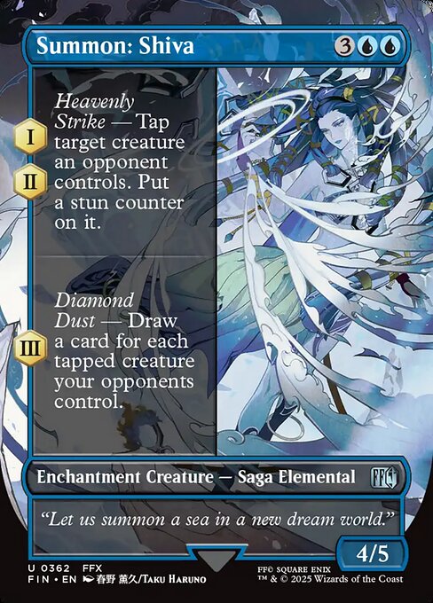 Summon: Shiva XFIN-362 Uncommon Near Mint Englisch Foil