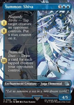 Summon: Shiva XFIN-362 Uncommon Near Mint Deutsch Foil