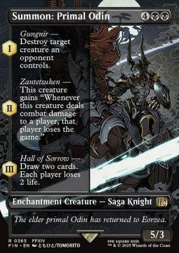 Summon: Primal Odin XFIN-365 Rare Near Mint Englisch Foil