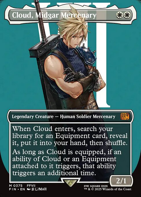 Cloud, Midgar Mercenary XFIN-375 Mythic Near Mint Englisch