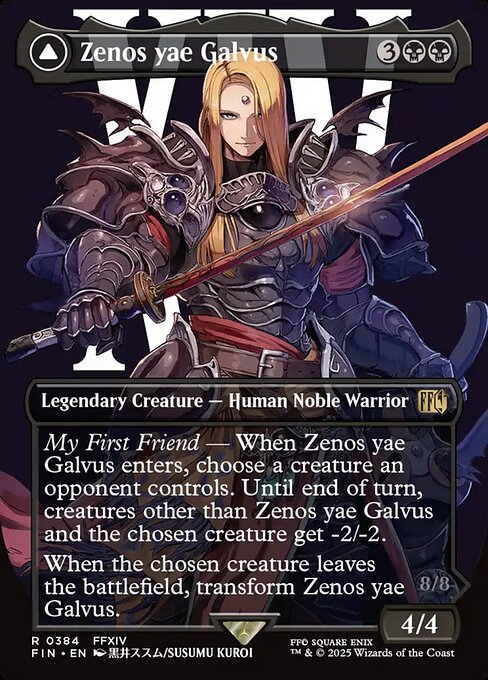 Zenos yae Galvus // Shinryu, Transcendent Rival XFIN-384 Rare Near Mint Englisch