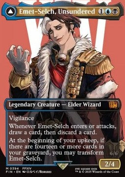 Emet-Selch, Unsundered // Hades, Sorcerer of Eld (V.1) XFIN-394 Mythic Near Mint Deutsch