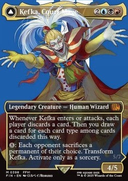 Kefka, Court Mage // Kefka, Ruler of Ruin (V.2) XFIN-398 Mythic Near Mint Deutsch