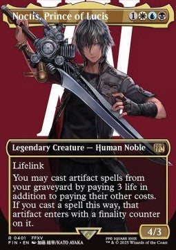 Noctis, Prince of Lucis XFIN-401 Rare Near Mint Japanisch