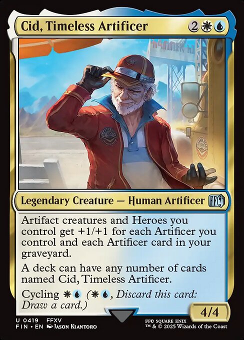 Cid, Timeless Artificer XFIN-419 Uncommon Near Mint Englisch