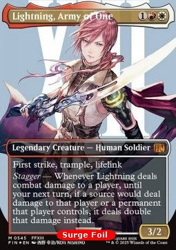 Lightning, Army of One XFIN-545 Mythic Near Mint Englisch Foil