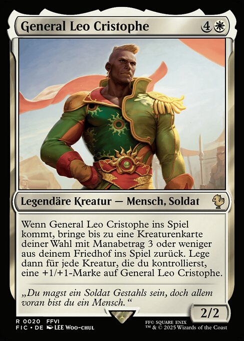 General Leo Cristophe FIC-20 Rare Near Mint Deutsch