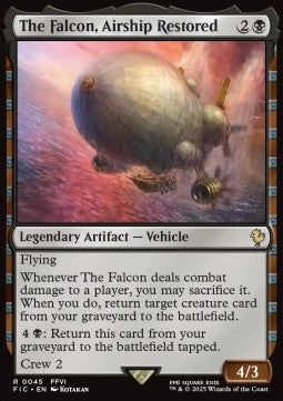 The Falcon, Airship Restored FIC-45 Rare Near Mint Deutsch