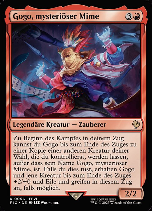 Gogo, Mysterious Mime FIC-56 Rare Near Mint Deutsch