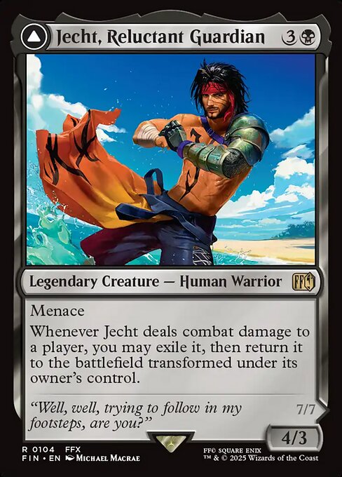 Jecht, Reluctant Guardian // Braska's Final Aeon FIN-104 Rare Near Mint Englisch