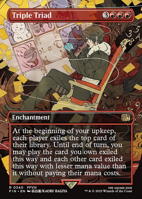 Triple Triad XFIN-340 Rare Near Mint Englisch Foil