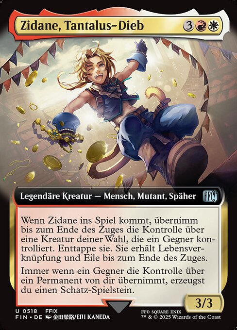 Zidane, Tantalus Thief (V.2) XFIN-518 Uncommon Excellent Deutsch