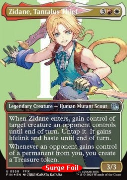 Zidane, Tantalus Thief XFIN-550 Uncommon Near Mint Englisch Foil