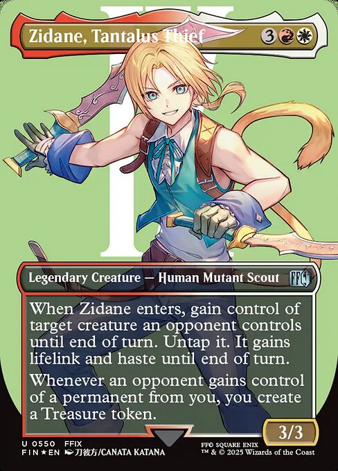 Zidane, Tantalus Thief XFIN-550 Uncommon Near Mint Englisch Foil