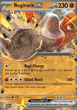 Regirock ex DRI-101 Double Rare Near Mint Englisch