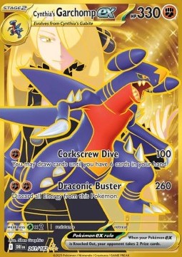 Cynthia's Garchomp ex DRI-241 Secret Rare Near Mint Englisch