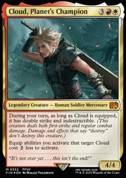 Cloud, Planet's Champion (V.2) XFIN-552 Mythic Near Mint Deutsch Foil