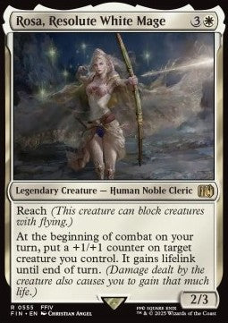 Rosa, Resolute White Mage (V.2) XFIN-555 Rare Near Mint Deutsch