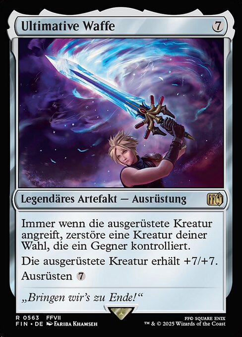 Ultima Weapon XFIN-563 Rare Near Mint Deutsch