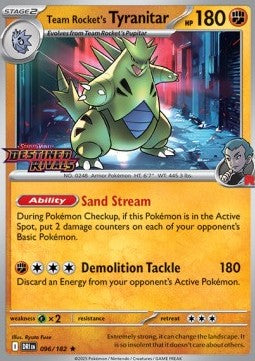 Team Rocket's Tyranitar xDRI-096 Promo Excellent Englisch