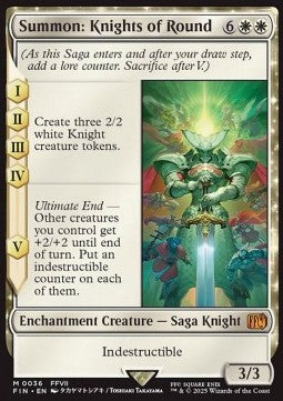 Summon: Knights of Round FIN-36 Mythic Near Mint Deutsch Foil