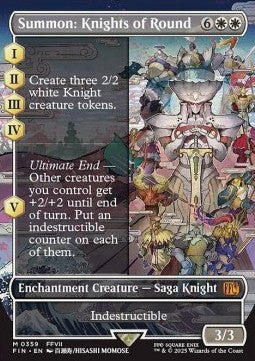 Summon: Knights of Round XFIN-359 Mythic Near Mint Japanisch Foil